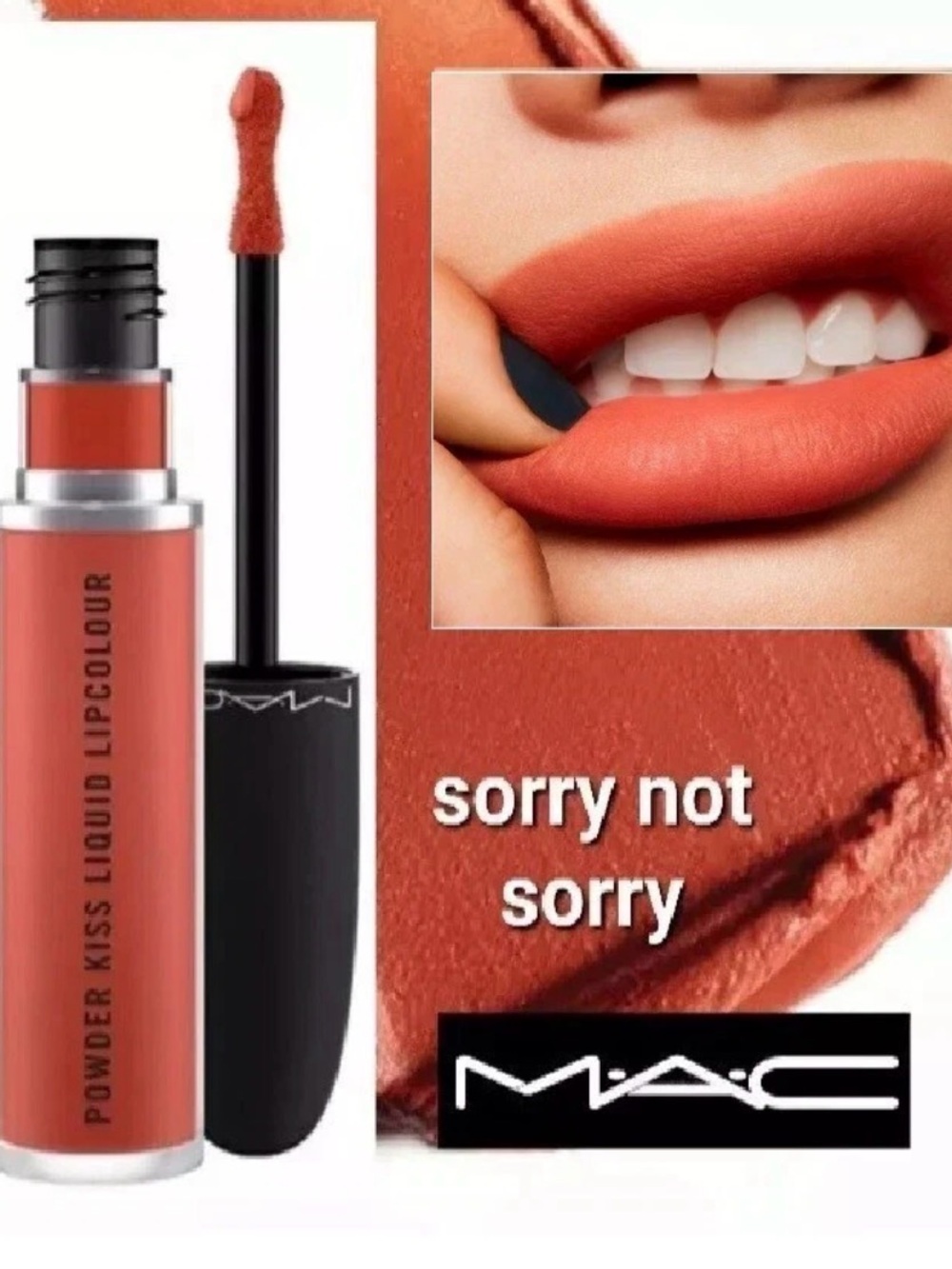 MAC Cosmetics Powder Kiss Liquid Lipcolour #998 “SORRY NOT SORRY” NIB
